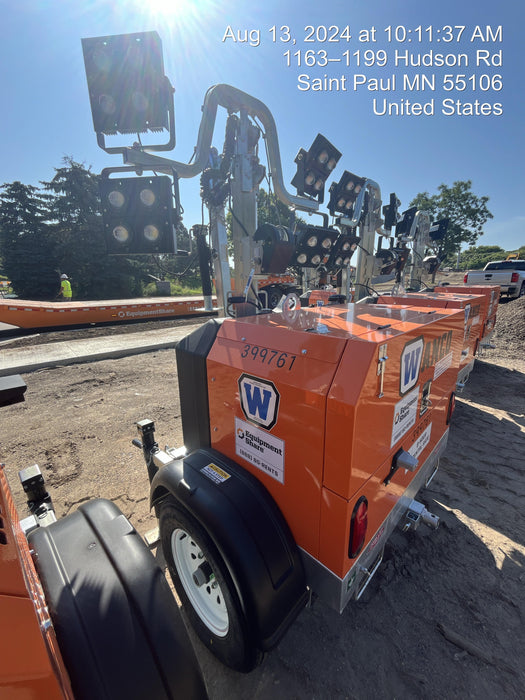 2024 Wanco WLTT-4MM4K Diesel, Deep Sea Controller, Shore Power Plug, Auto Start, (4) 350W LED Floodlights, 4kW Generator, 60 Gal Fuel Tank, 2" Ball, T3