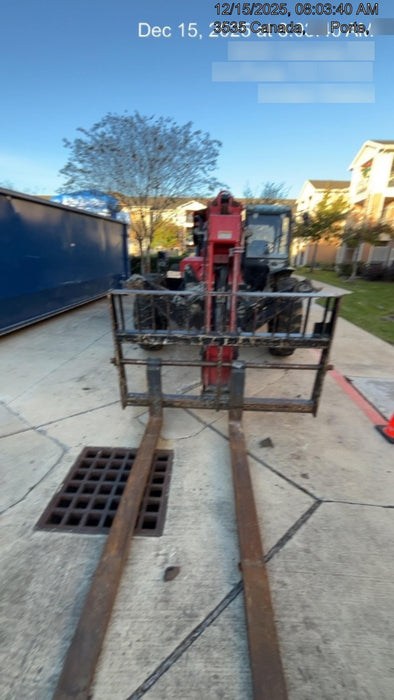 2019 Manitou MTA10055 Cab/Heat/Air, 120 HP, Solid Tires, Work Lights, Lift Hook, Auxiliary Hydraulics 66" Carriage and 60" Forks