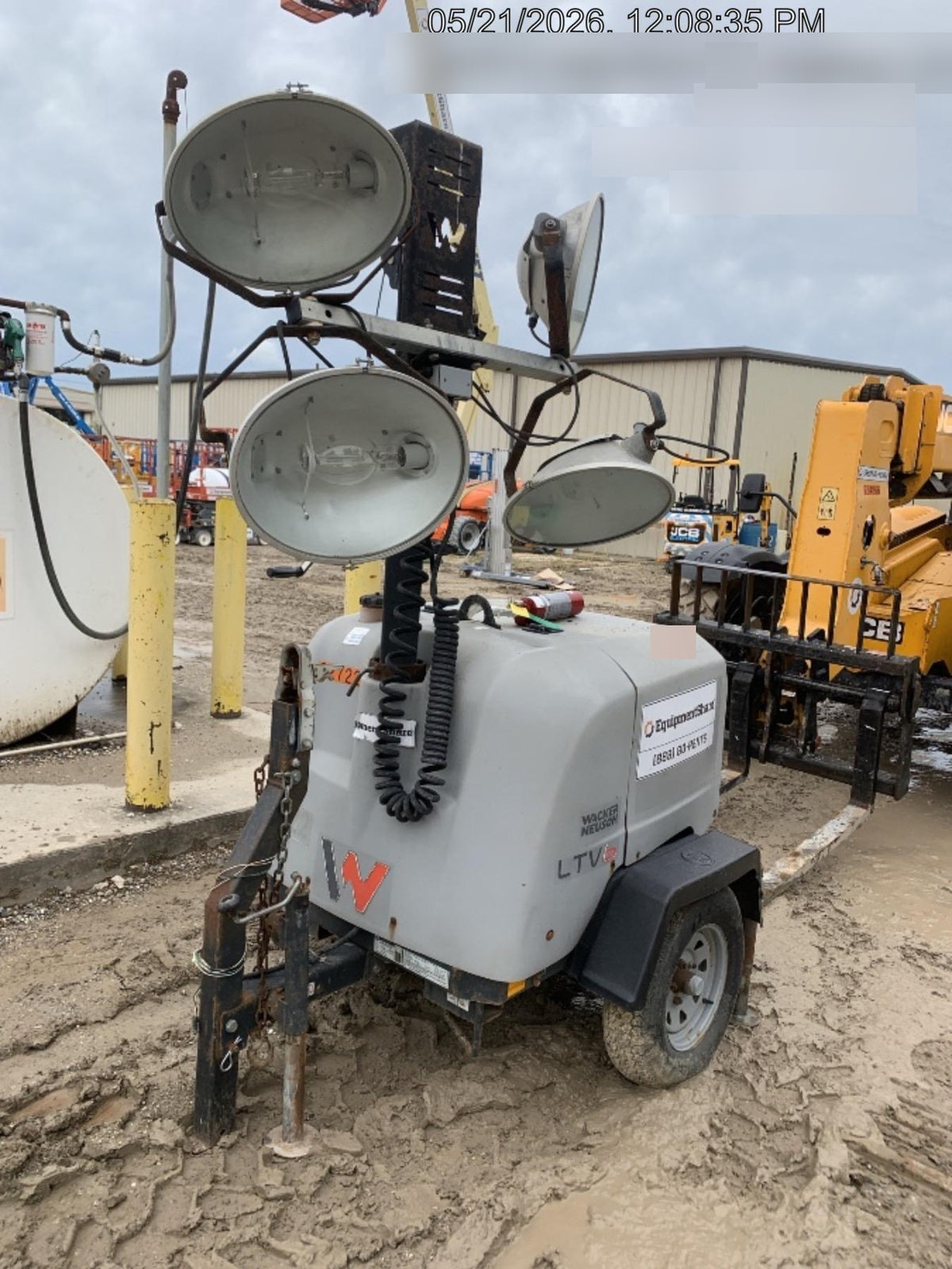 2019 Wacker Neuson LTV6L-MH Wacker Neuson LTV6L Mobile Light Tower w/Fuel Level Sensor Installed