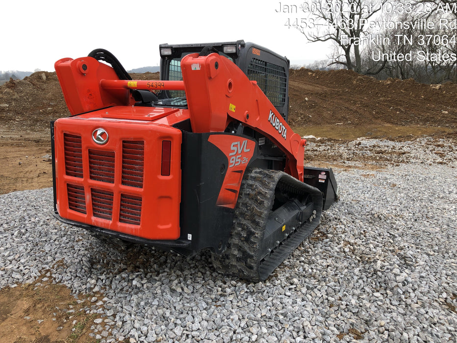 2019 Kubota SVL95-2S Cab/Heat/Air, Standard Tracks, Standard Flow w/Manual QC, 80" HD Tooth Bucket