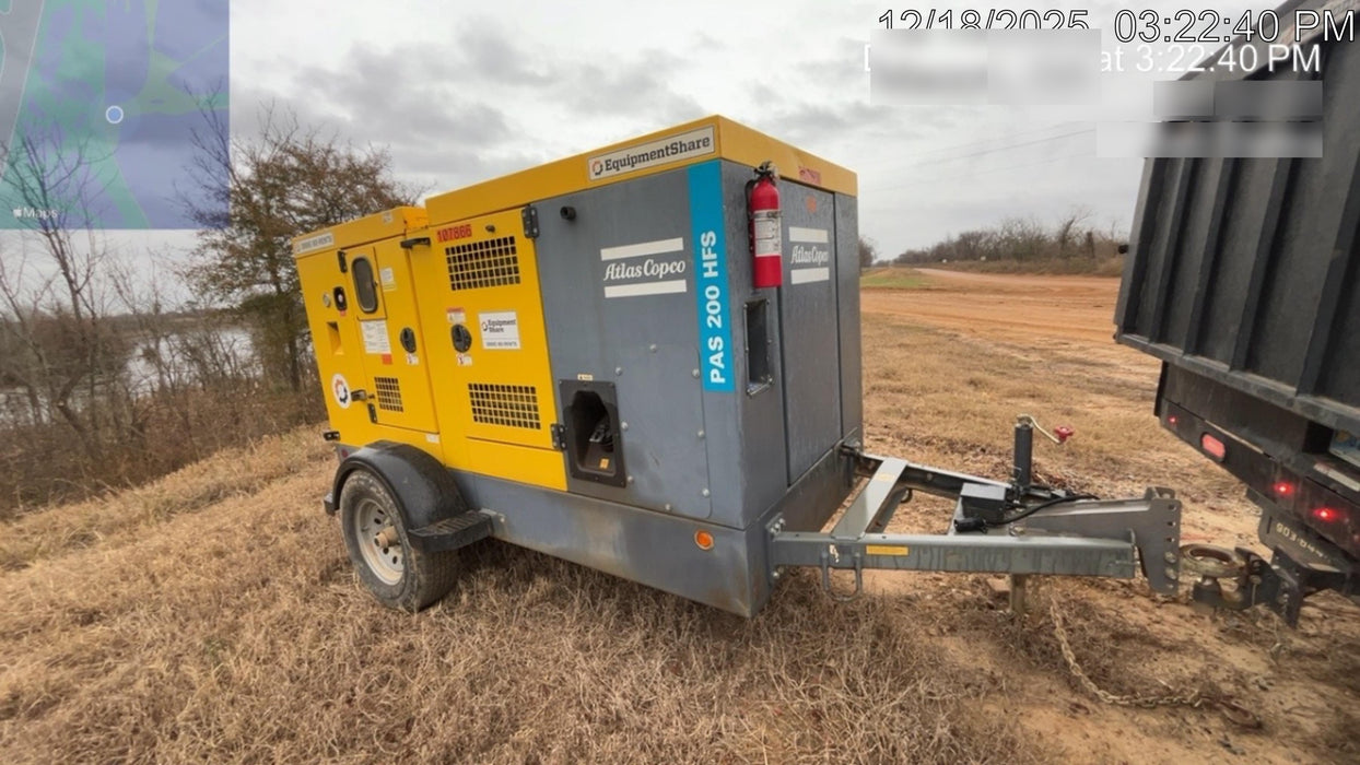 2020 ATLAS COPCO PAS 200 HF CS Enclosed
