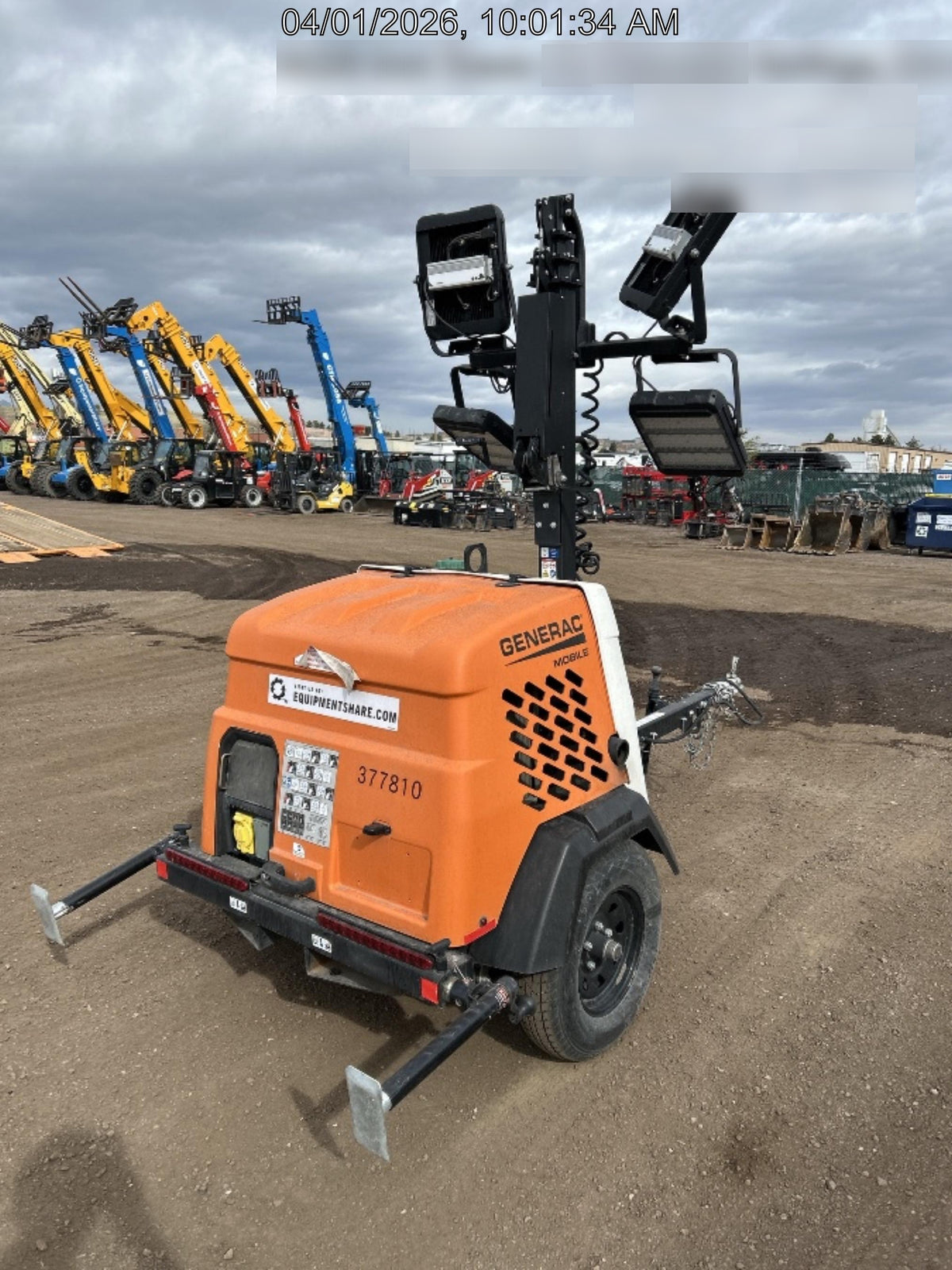 2023 Generac MLT2 Diesel, Flex Switch 120V Input, Powerzone Controller, 
(4) 320W LED Lights, 4kW Generator, 39.9 Gal Fuel Tank, 2" Ball, T3