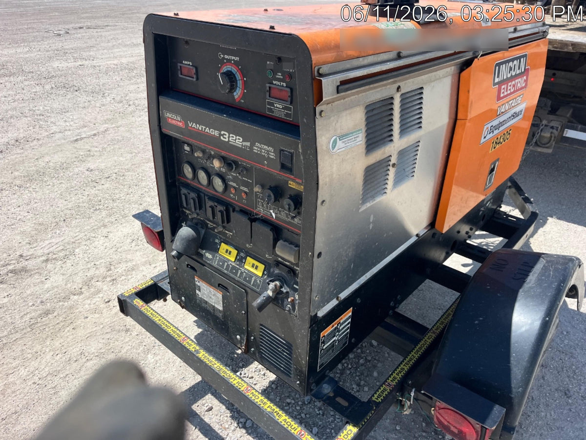 2022 Lincoln Electric LE400 Kubota V1505, Trlr, Cable Rack, Light Kit, ES Decals, T3