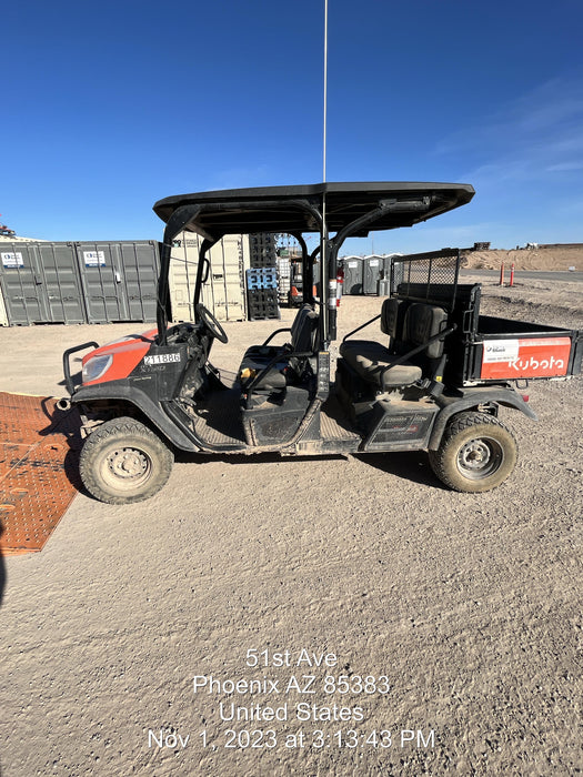 2022 Kubota RTV-X1140W-H Plastic Canopy, Windshield Acrylic Clear, LED Strobe Light, Wire Harness Kit, Back up Alarm
