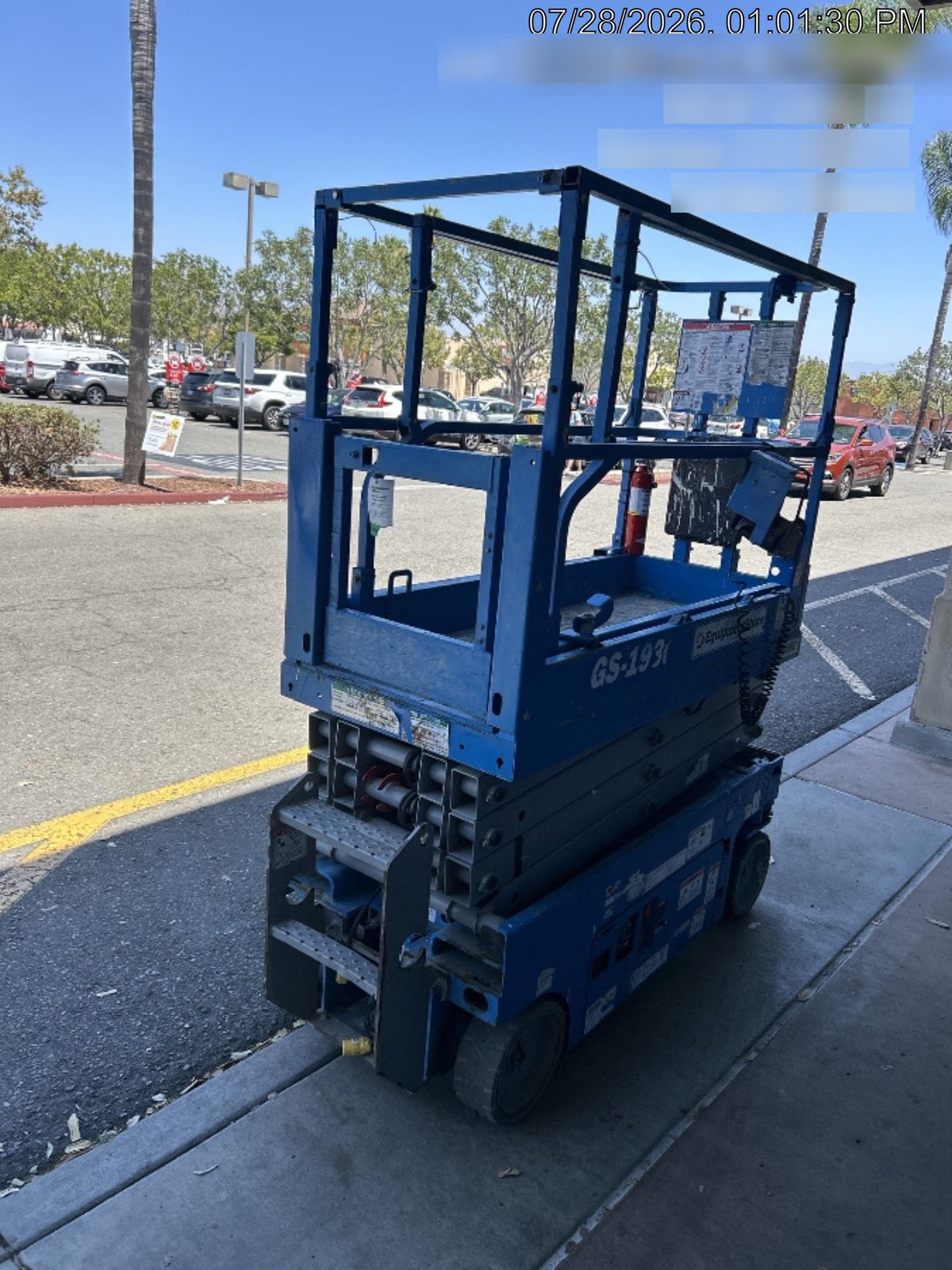 2020 Genie GS-1930 Solid Non Marking Tires, Beacon, Folding rails with half height swing gate, 800W Inverter
