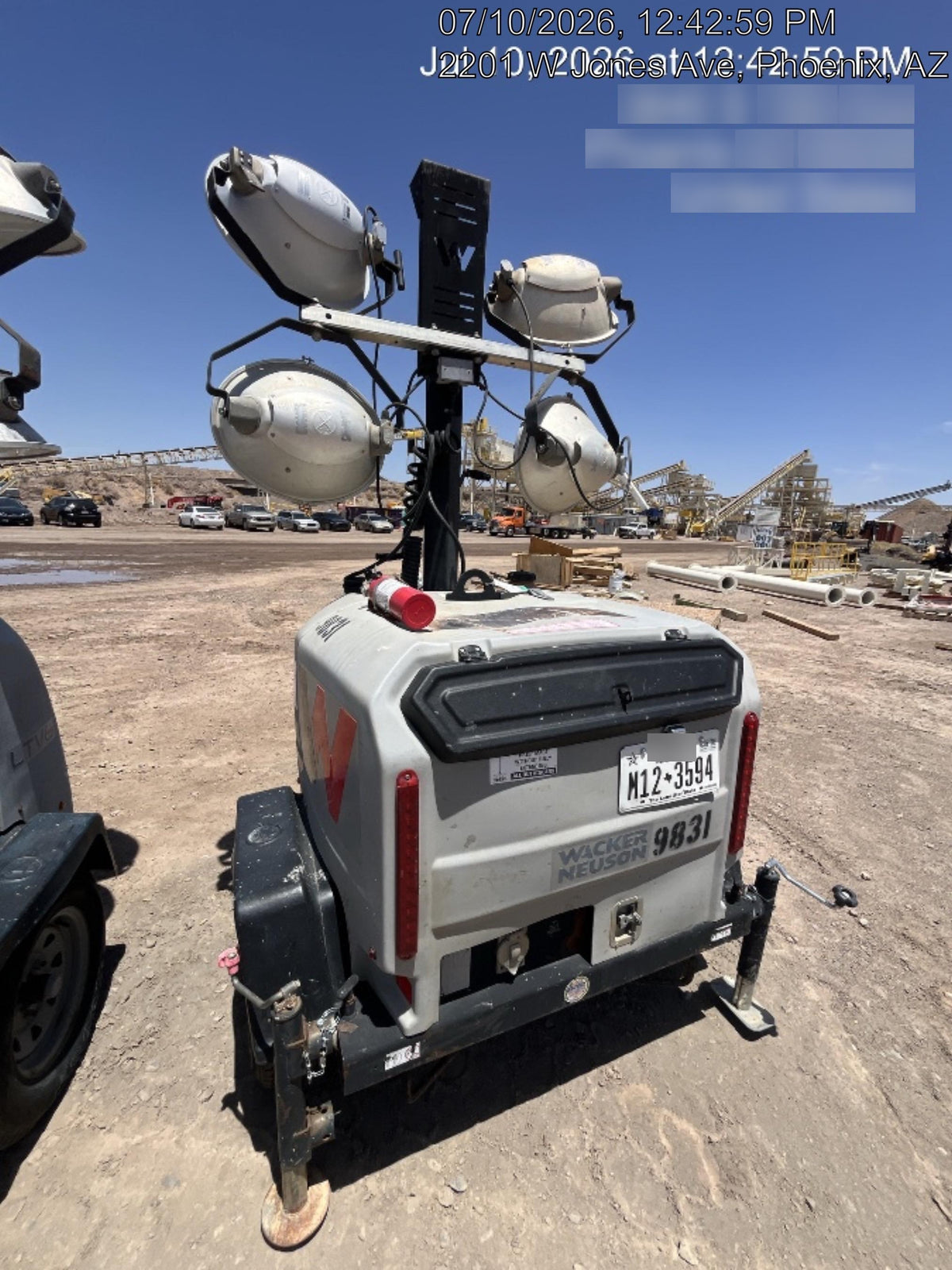 Wacker Neuson LTV6K-MH Wacker Neuson LTV6K Towable Light Tower