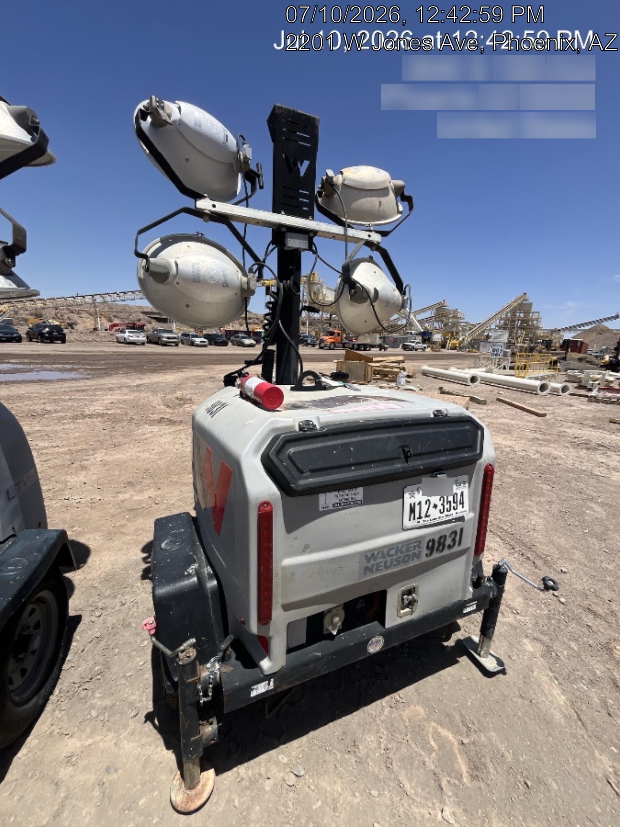 Wacker Neuson LTV6K-MH Wacker Neuson LTV6K Towable Light Tower