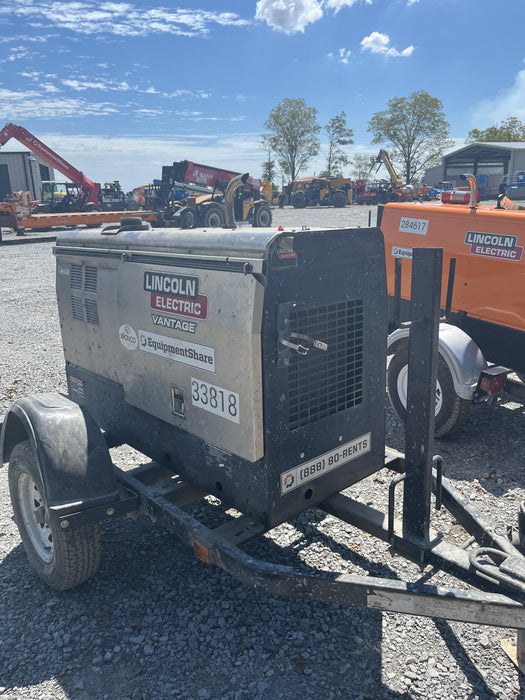 2019 Lincoln Electric Vantage 322 Welder Ready-Pak 3, Two wheel trailer, Fender and Light kit, Cable Rack