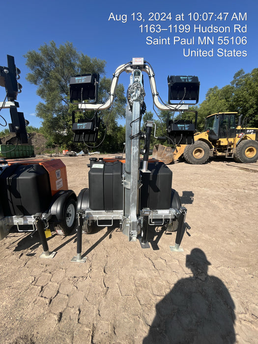 2024 Wanco WLTT-4MM4K Diesel, Deep Sea Controller, Shore Power Plug, Auto Start, (4) 350W LED Floodlights, 4kW Generator, 60 Gal Fuel Tank, 2" Ball, T3