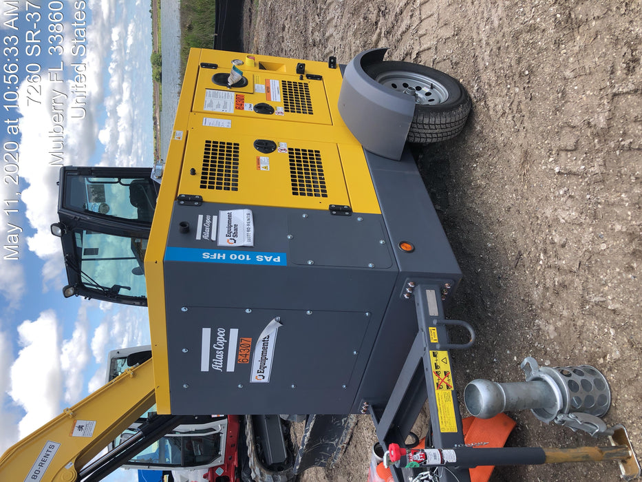 2020 ATLAS COPCO PAS 100 HF CS Enclosed