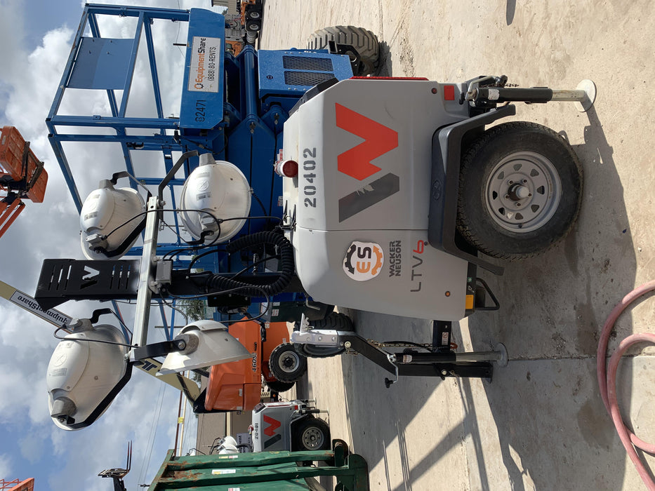 2018 Wacker Neuson LTV6L-MH LTV6L Mobile Light Tower w/Fuel Level Sensor Installed