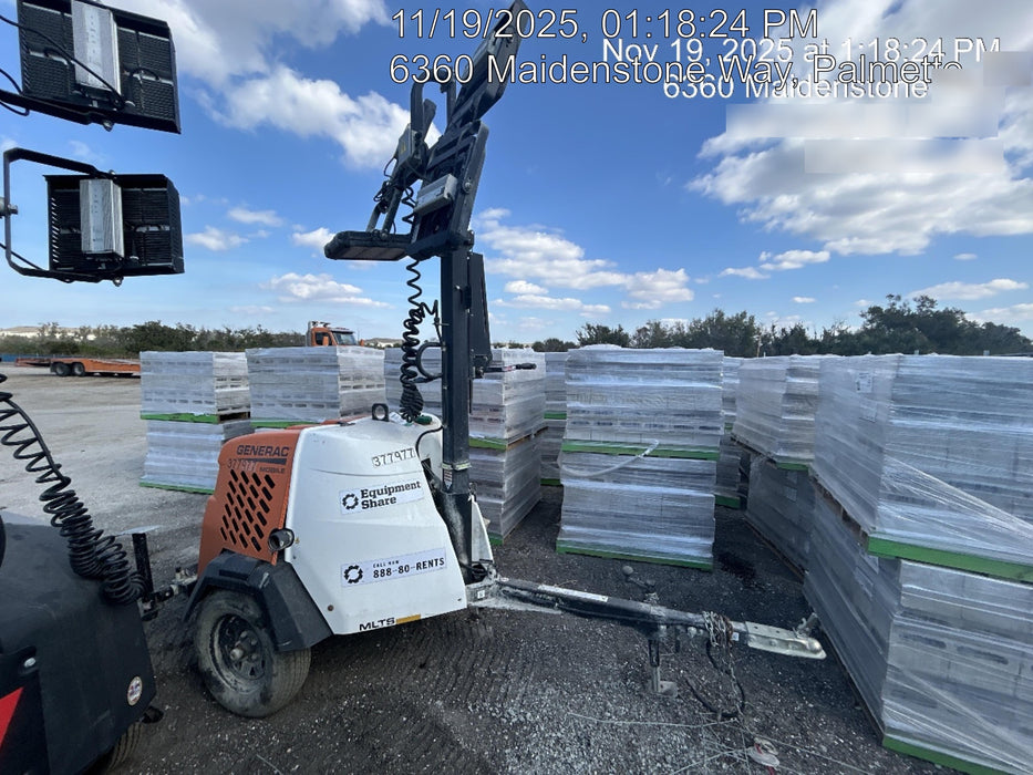 2023 Generac MLT2 Diesel, Flex Switch 120V Input, Powerzone Controller, 
(4) 320W LED Lights, 4kW Generator, 39.9 Gal Fuel Tank, 2" Ball, T3