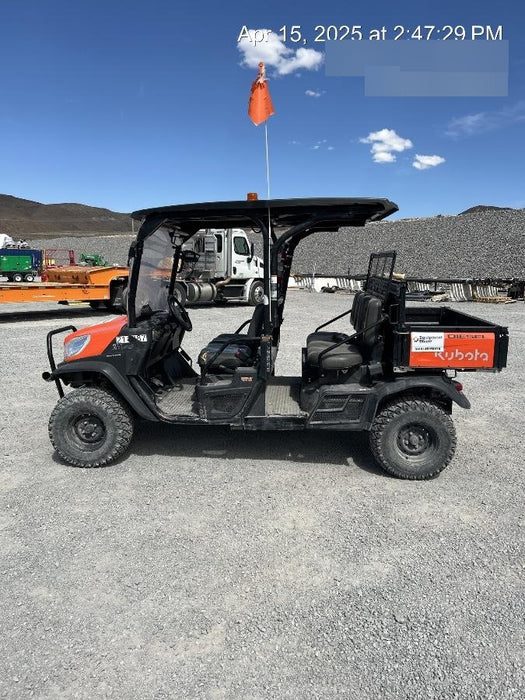 2022 Kubota RTV-X1140W-H Plastic Canopy, Windshield Acrylic Clear, LED Strobe Light, Wire Harness Kit, Back up Alarm