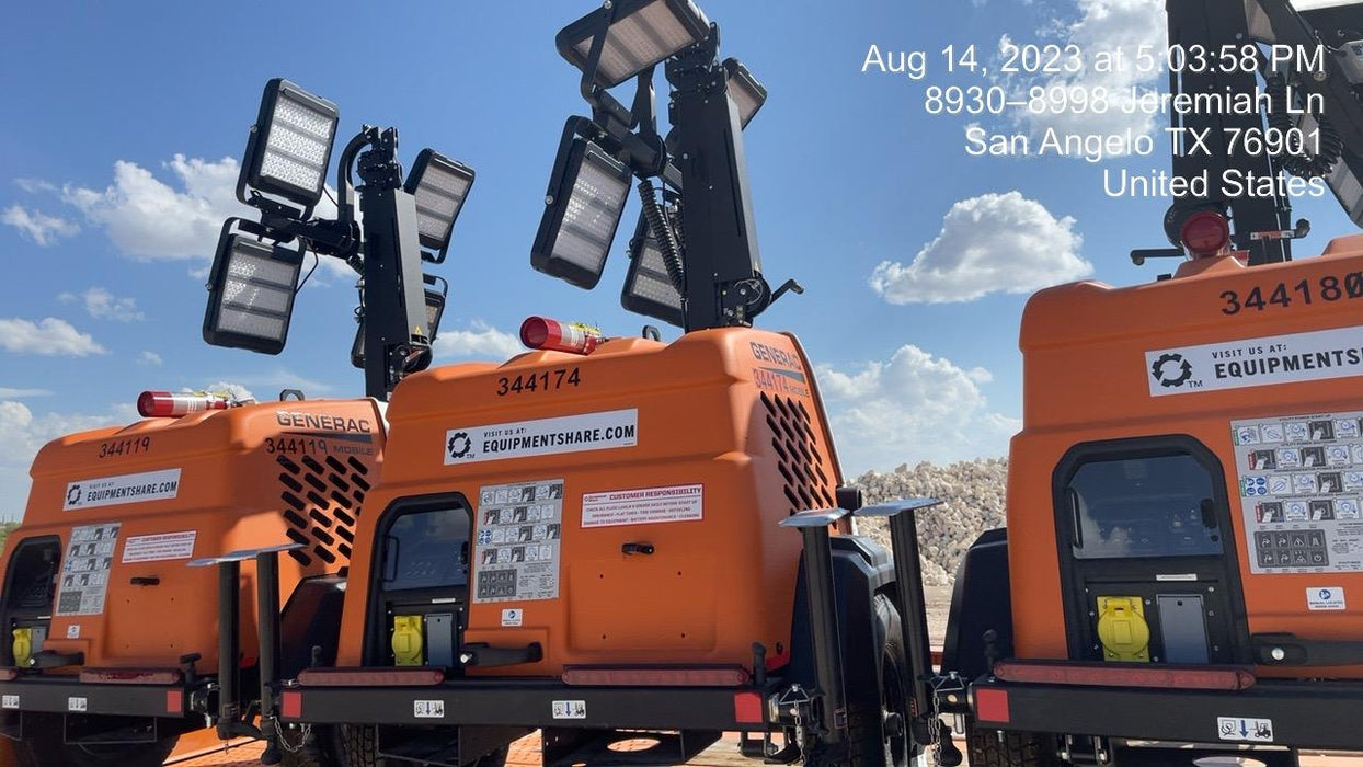 2023 Generac MLT2 Diesel, Flex Switch 120V Input, Powerzone Controller, (4) 320W LED Lights, 4kW Generator, 39.9 Gal Fuel Tank, 2" Ball, T3