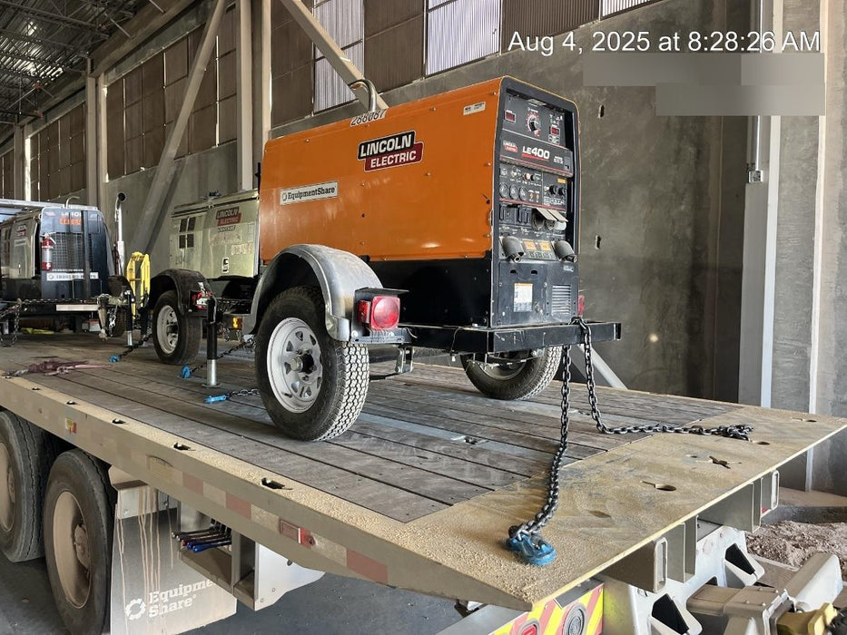 2023 Lincoln Electric LE400 Kubota V1505, Trlr, Cable Rack, Light Kit, ES Decals, T3