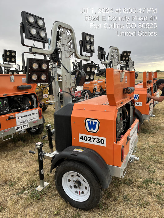 2024 Wanco WLTT-4MM4K Diesel, Deep Sea Controller, Shore Power Plug, Auto Start, (4) 350W LED Floodlights, 4kW Generator, 60 Gal Fuel Tank, 2" Ball, T3