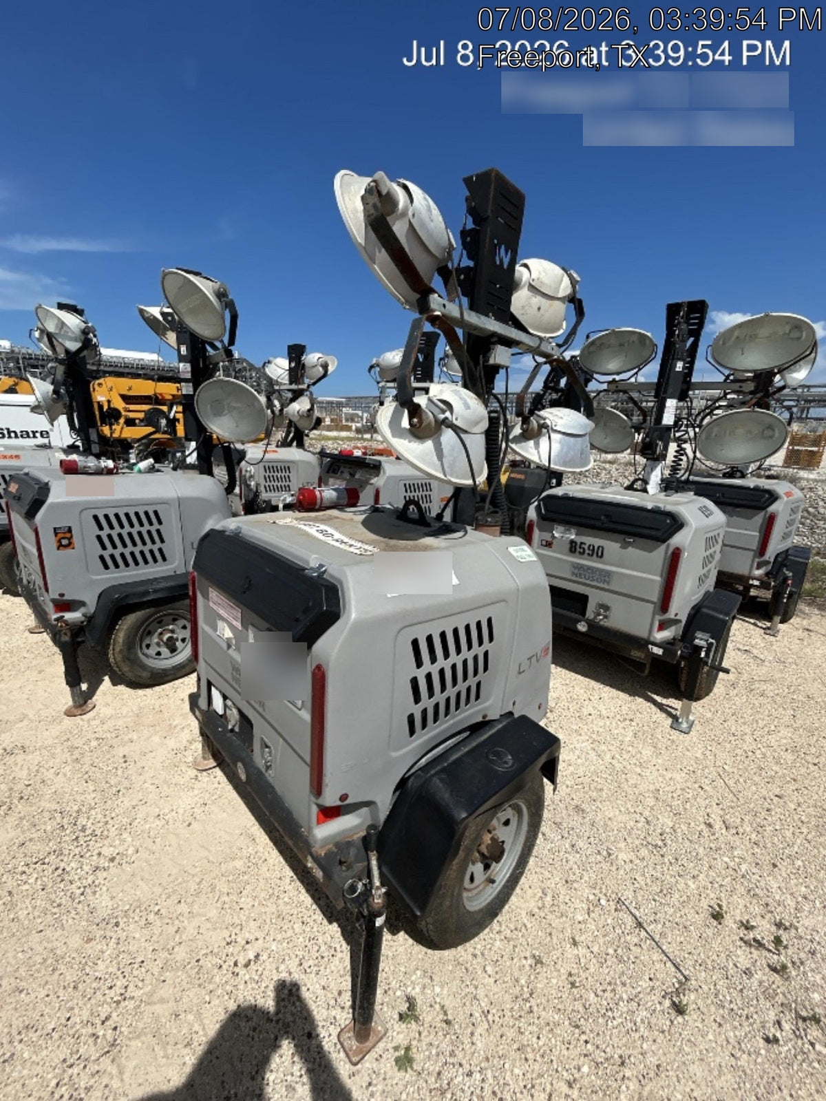 2019 Wacker Neuson LTV6L-MH Wacker Neuson LTV6L Mobile Light Tower w/Fuel Level Sensor Installed