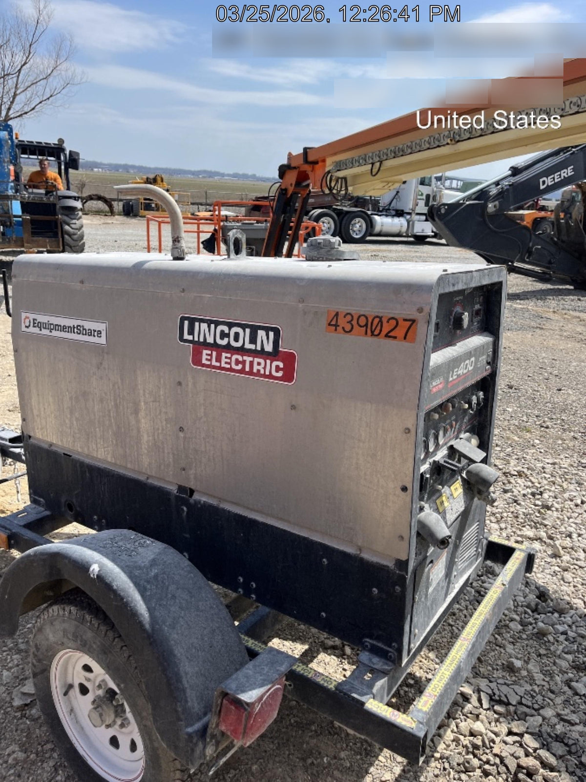 2024 Lincoln Electric LE400 Kubota V1505, Trlr, Cable Rack, Light Kit, ES Decals, T3