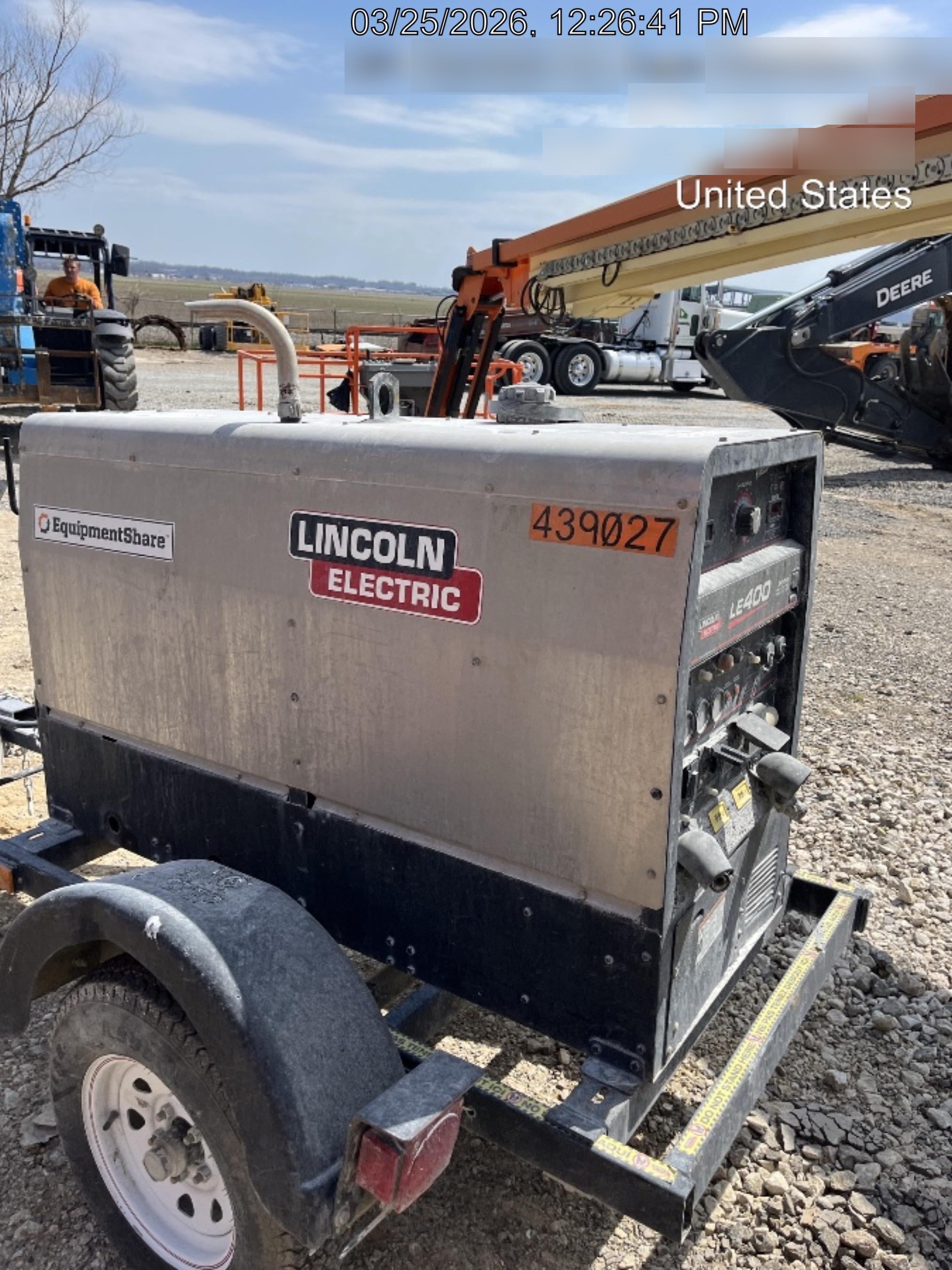 2024 Lincoln Electric LE400 Kubota V1505, Trlr, Cable Rack, Light Kit, ES Decals, T3