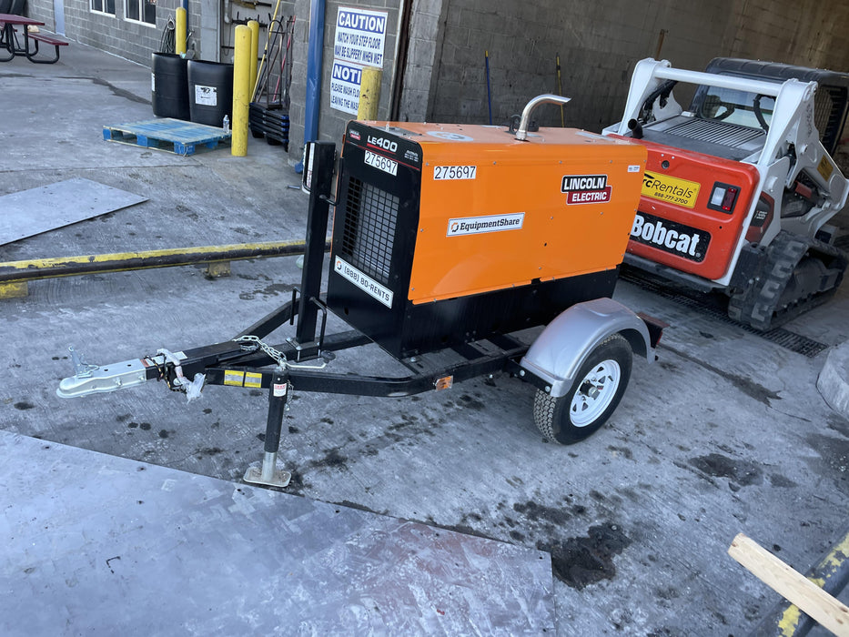 2022 Lincoln Electric LE400 Kubota V1505, Trlr, Cable Rack, Light Kit, ES Decals, T3