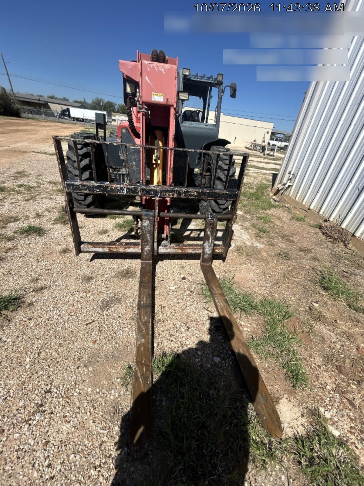 2017 Manitou 12042 Manitou MTA 12042, Solid Tires, 66" Carriage, Open ROPS, Flashing Beacon and Work Light Package