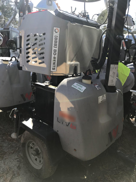 2019 Wacker Neuson LTV6L-MH Wacker Neuson LTV6L Mobile Light Tower w/Fuel Level Sensor Installed