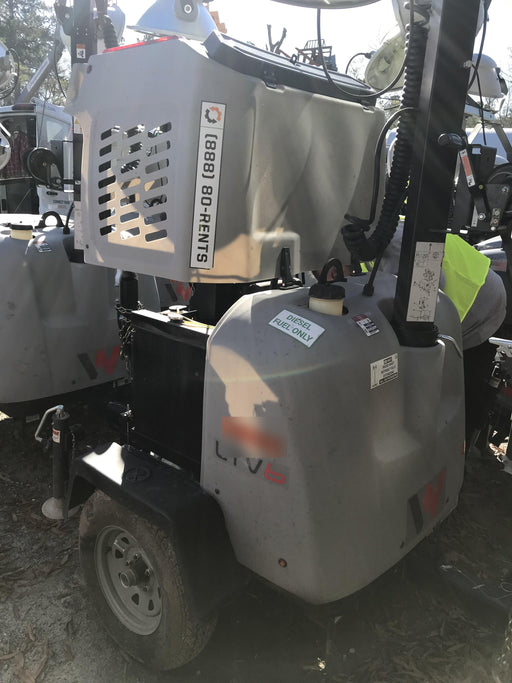2019 Wacker Neuson LTV6L-MH Wacker Neuson LTV6L Mobile Light Tower w/Fuel Level Sensor Installed