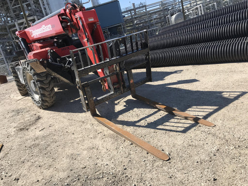 2019 Manitou MTA10055 Cab/Heat/Air, 120 HP, Solid Tires, Work Lights, Lift Hook, Auxiliary Hydraulics w/66" Carriage and 60" Forks