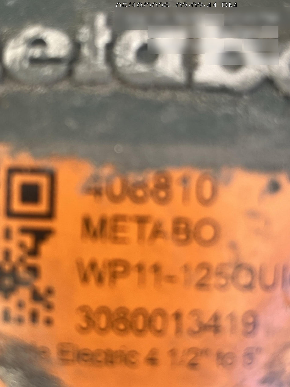 2024 METABO WP11-125QUICK