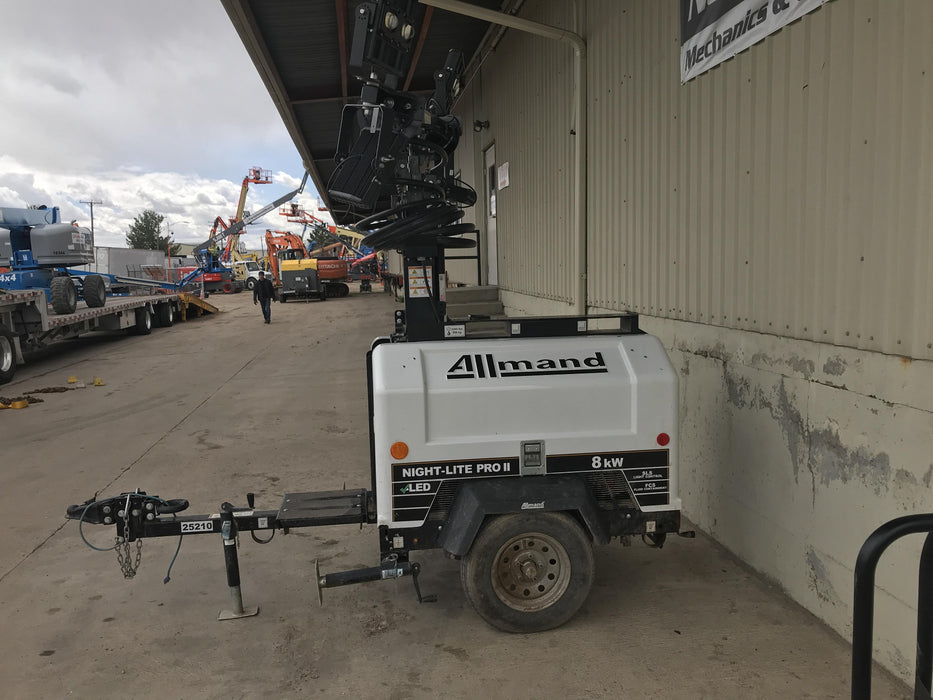 2019 Allmand Night-Lite Pro II Allmand Night-Lite Pro II Allmand Night-Lite Pro II 8 kW Light Tower w/Kubota Engine, LED Light Package