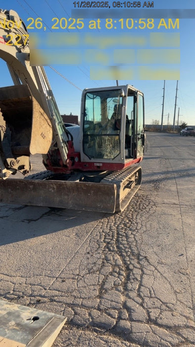 2019 Takeuchi TB290 Cab, AC, Rubber Tracks, Dozer Blade, Travel Alarm, Control Pattern Change Valve, Auxiliary Hydraulics w/18" Quick Coupler Bucket with teeth, 6.2 cu. ft. capacity/24" Quick Coupler Bucket with teeth, 8.6 cu. ft. capacity/36" Quick Coupler Bucket with teeth, 13.4 cu. ft. capacity, Quick Coupler, Hydraulic Thumb Installed