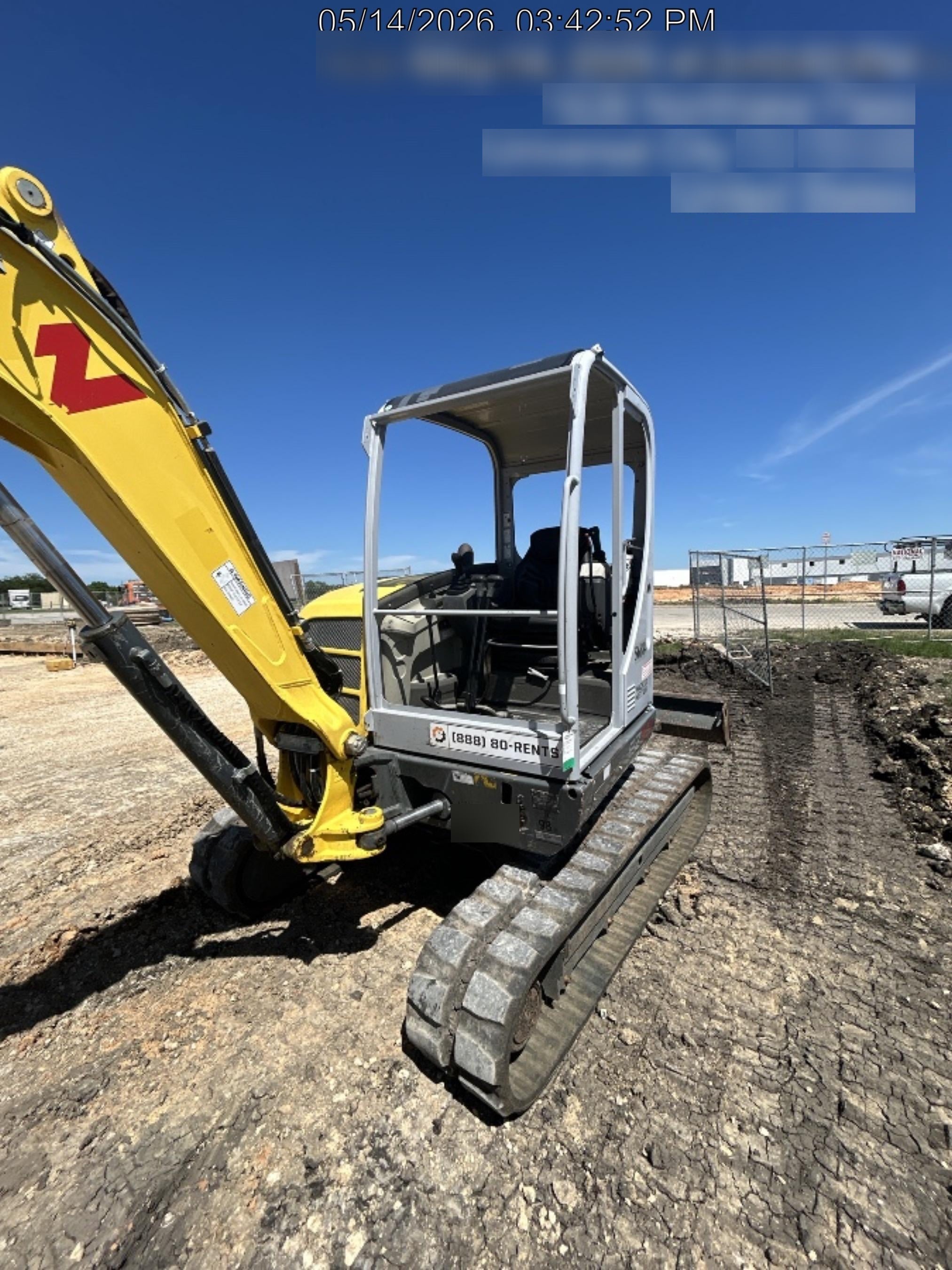 2020 Wacker Neuson EZ53 MX,TRK,LGD,CNPY,PC w/QC Coupler, 12"/18"/24" HD Buckets