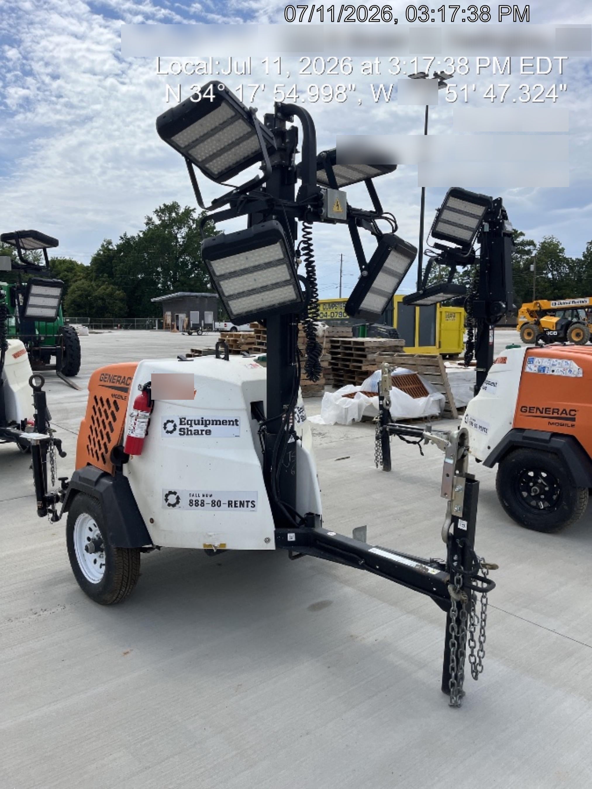 2024 Generac MLT6SKDS-STD4 ELEC WINCH Diesel, Electric Winch Mast, Powerzone Controller, (4) 320W LED Lights, 4kW Generator, 39.9 Gal Fuel Tank, 2" pintle, T3