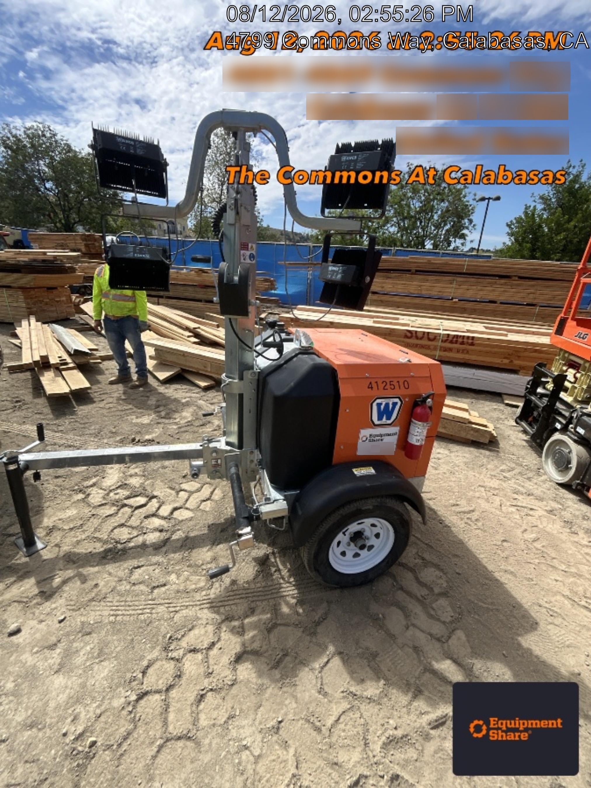2024 Wanco WLTT-4MM4K Diesel, Deep Sea Controller, Shore Power Plug, Auto Start, (4) 350W LED Floodlights, 4kW Generator, 60 Gal Fuel Tank, 2" Ball, T3