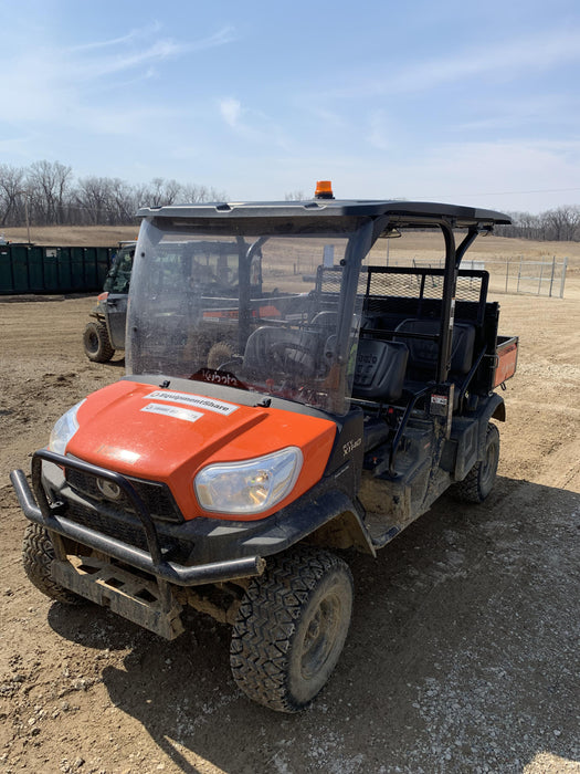 2022 Kubota RTV-X1140W-H Plastic Canopy, Windshield Acrylic Clear, LED Strobe Light, Wire Harness Kit, Back up Alarm