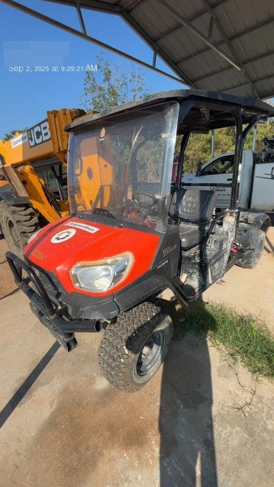 2021 Kubota RTV-X1140W-H Plastic Canopy, Windshield Acrylic Clear, LED Strobe Light, Wire Harness Kit, Back up Alarm