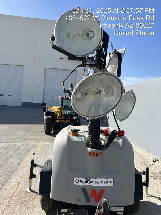 2019 Wacker Neuson LTV6L-MH Wacker Neuson LTV6L Mobile Light Tower w/Fuel Level Sensor Installed