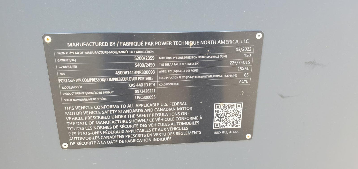 2022 ATLAS COPCO XAS440