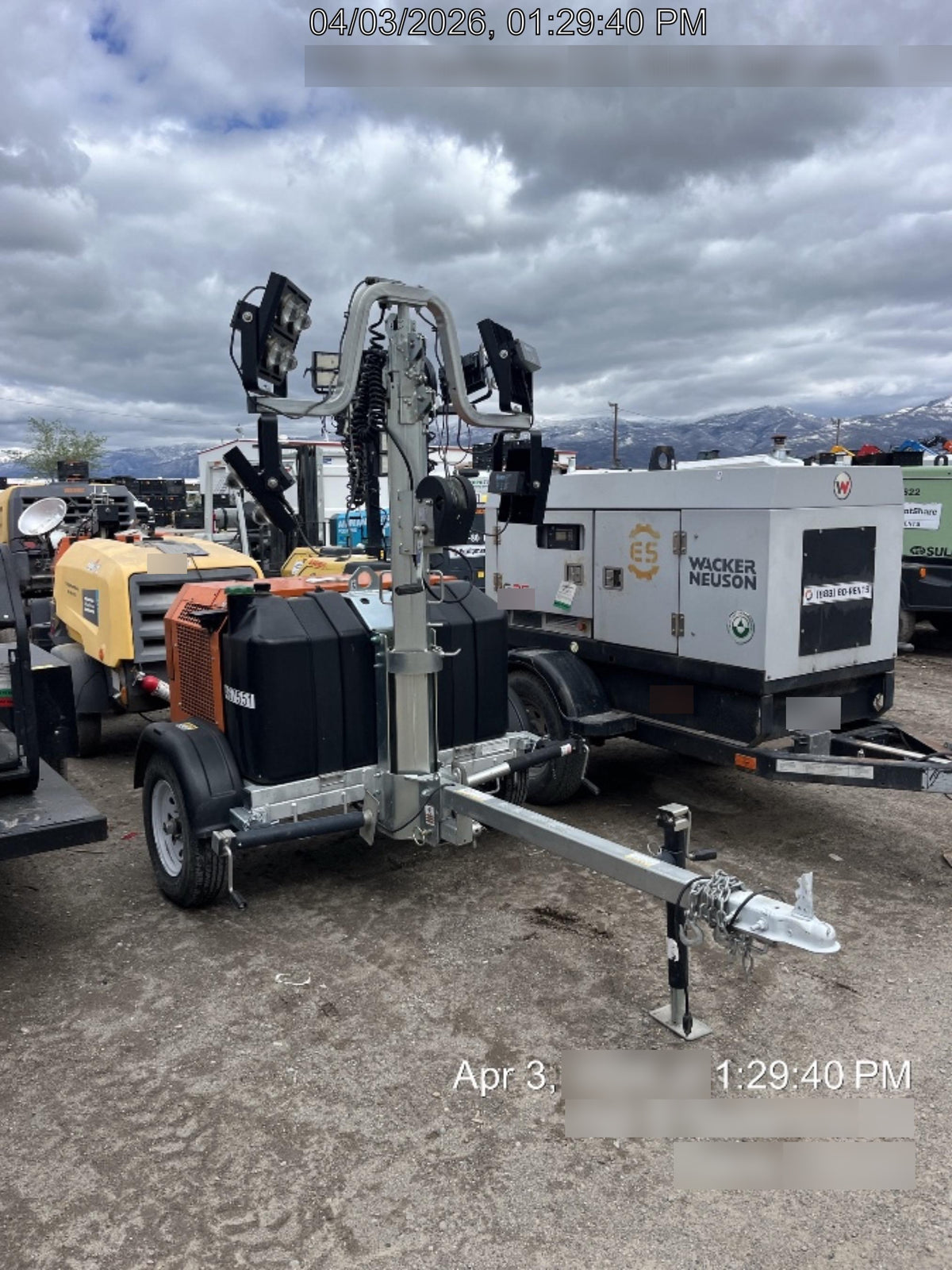 2024 Wanco WLTT-4MM4K Diesel, Deep Sea Controller, Shore Power Plug, Auto Start, (4) 350W LED Floodlights, 4kW Generator, 60 Gal Fuel Tank, 2" Ball, T3
