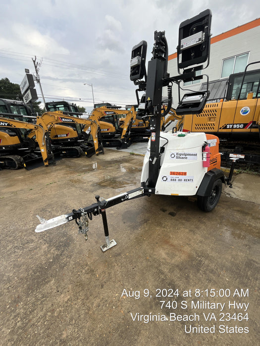 2023 Generac MLT2 Diesel, Flex Switch 120V Input, Powerzone Controller, 
(4) 320W LED Lights, 4kW Generator, 39.9 Gal Fuel Tank, 2" Ball, T3