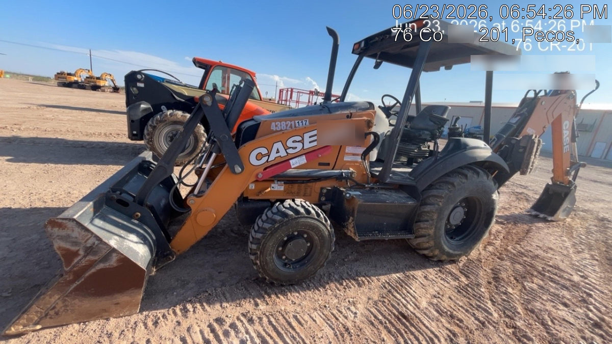 2019 Case 580N EP Canopy, 4WD, GP Front Bucket, Standard Stick, 1 Way Aux Hydraulics, ISO Controls