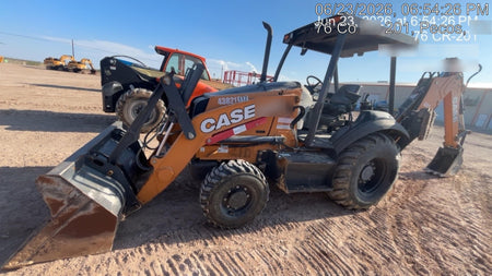 2019 Case 580N EP Canopy, 4WD, GP Front Bucket, Standard Stick, 1 Way Aux Hydraulics, ISO Controls