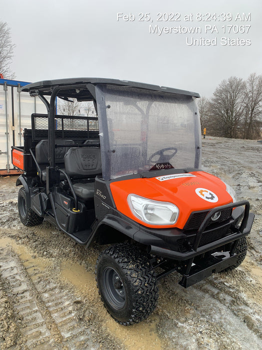 2021 Kubota RTV-X1140W-H Plastic Canopy, Windshield Acrylic Clear, LED Strobe Light, Wire Harness Kit, Back up Alarm