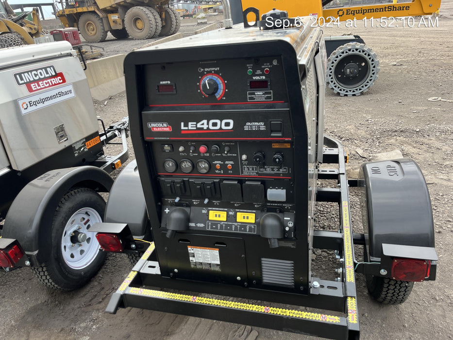 2024 Lincoln Electric LE400 Kubota V1505, Trlr, Cable Rack, Light Kit, ES Decals, T3