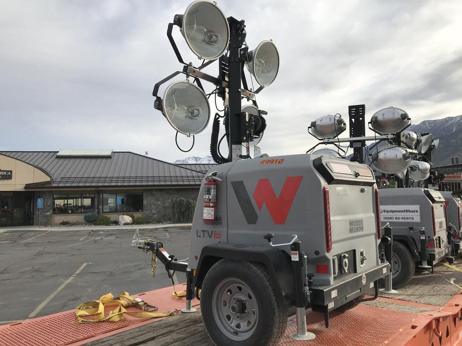 2019 Wacker Neuson LTV6L-MH Mobile Light Tower w/Fuel Level Sensor Installed