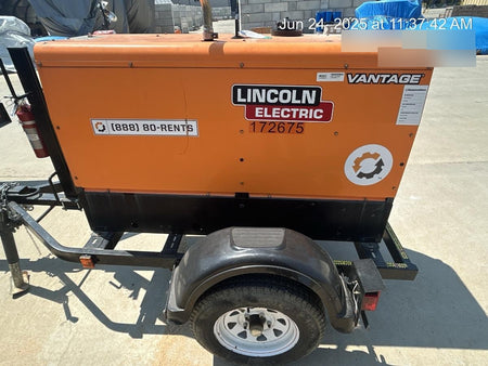 2021 Lincoln Electric Vantage 322 Vantage 322 Ready Pak 3 w/ Decals, ORANGE (includes trailer, cable rack, fender light kit) NO Telematics