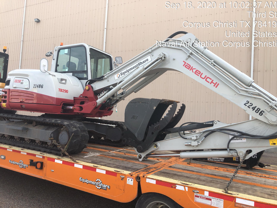 2019 Takeuchi TB290 Takeuchi TB290 Cab/Heat/AC w/Rubber Tracks, Auxiliary Hydraulics, Dozer Blade, Manual QC