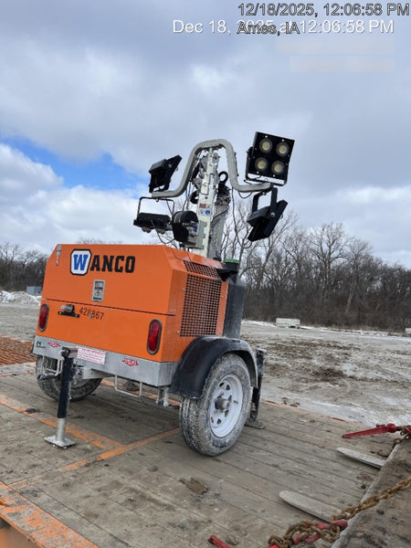 2024 Wanco WLTT-4MM4K Diesel, Deep Sea Controller, Shore Power Plug, Auto Start, (4) 350W LED Floodlights, 4kW Generator, 60 Gal Fuel Tank, 2" Ball, T3