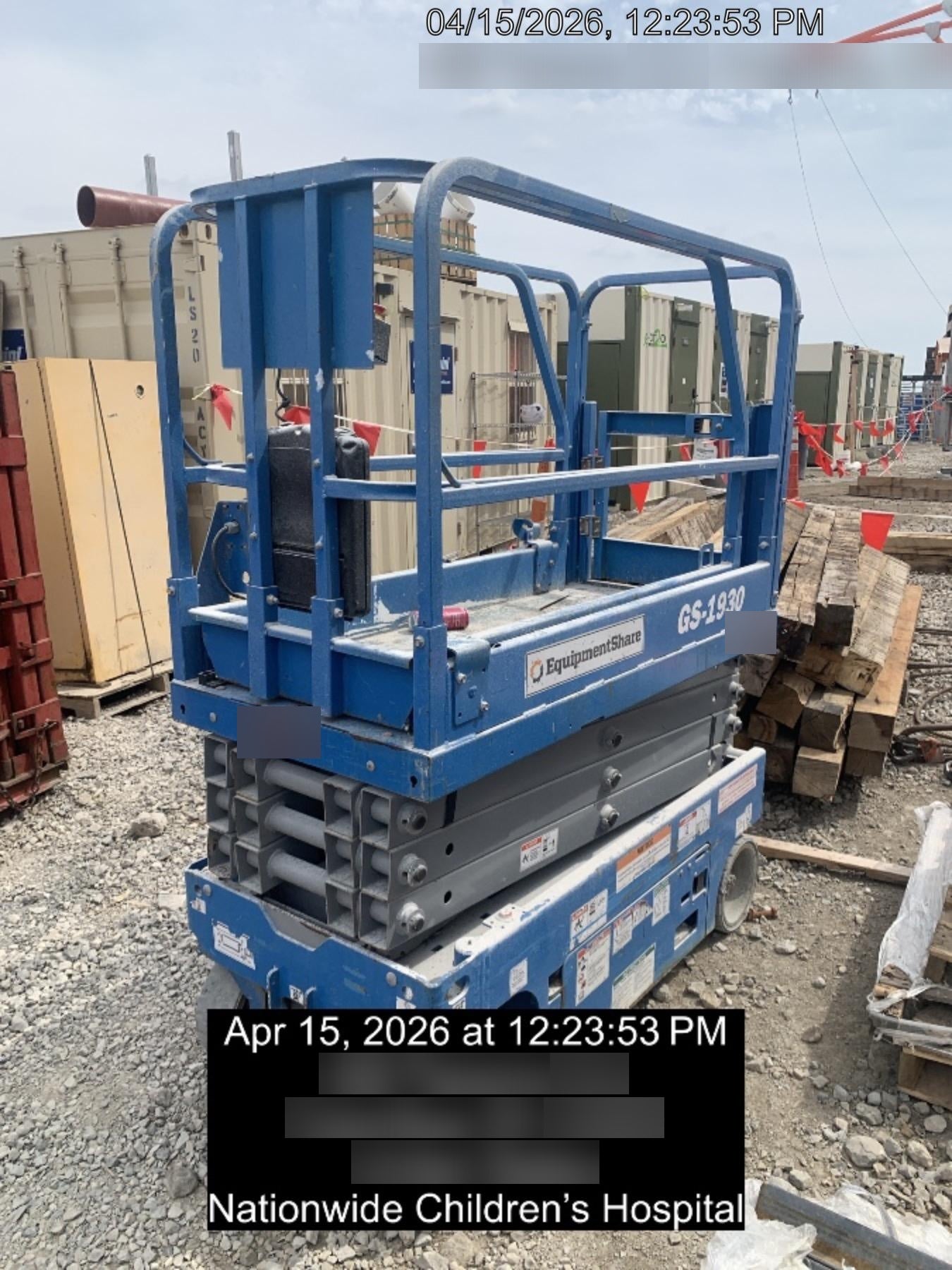 2020 Genie GS-1930 Solid Non Marking Tires, Beacon, Folding rails with half height swing gate