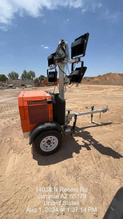 2024 Wanco WLTT-4MM4K Diesel, Deep Sea Controller, Shore Power Plug, Auto Start, (4) 350W LED Floodlights, 4kW Generator, 60 Gal Fuel Tank, 2" Ball, T3